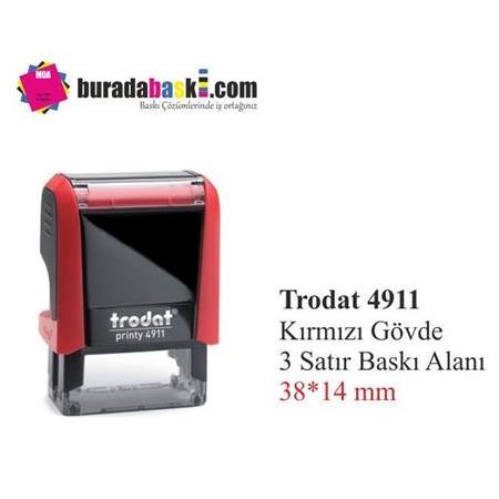 Trodat 4911 Kırmızı Otomatik Kaşe