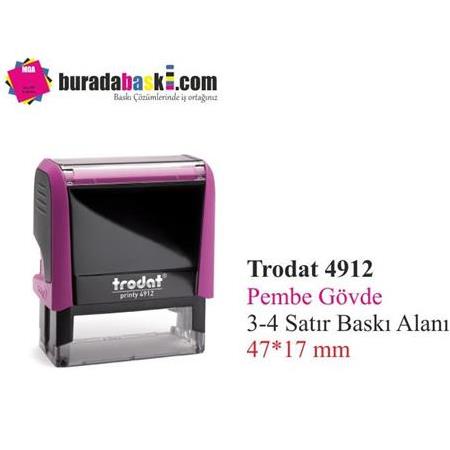 Trodat 4912 Pembe Kaşe(Orta Boy)