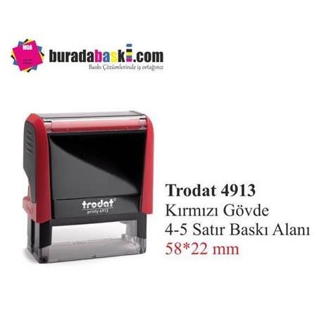 Trodat 4913 Kırmızı Otomatik Kaşe(Büyük Boy)