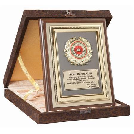 Deri Kutulu Plaket