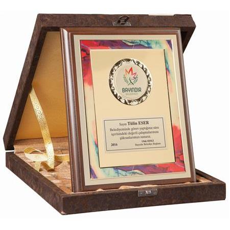 Deri Kutulu Plaket 2