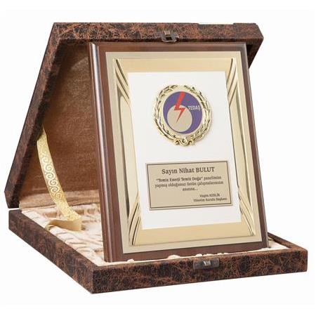 Deri Kutulu Plaket 3